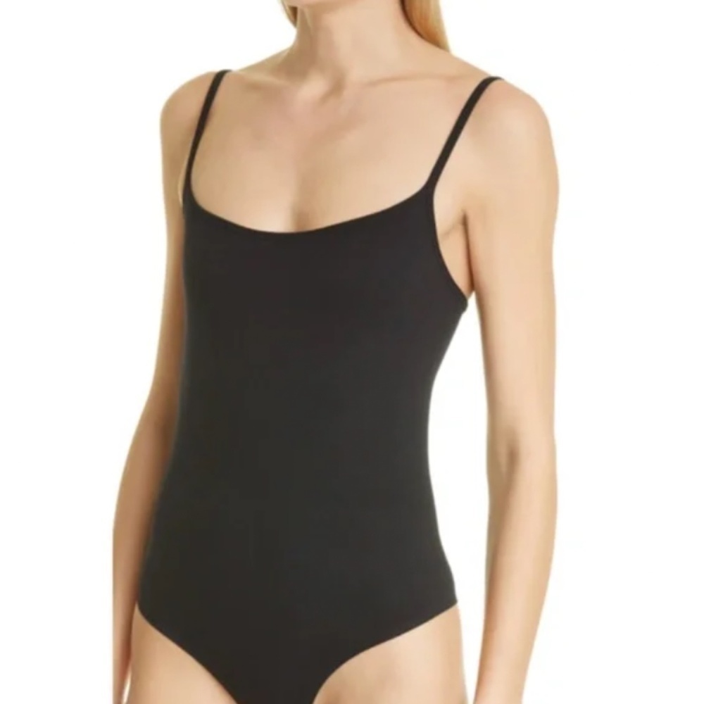Simon Miller‎ Ano Square Neck XL Bodysuit Black Cami
